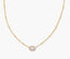 Kendra Scott Mini Elisa Gold Satellite Short Pendant Necklace in pink opalite crystal