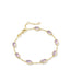 Emilie Link Bracelet - Amethyst