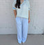 Vacay Linen Pants - Blue