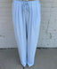 Vacay Linen Pants - Blue
