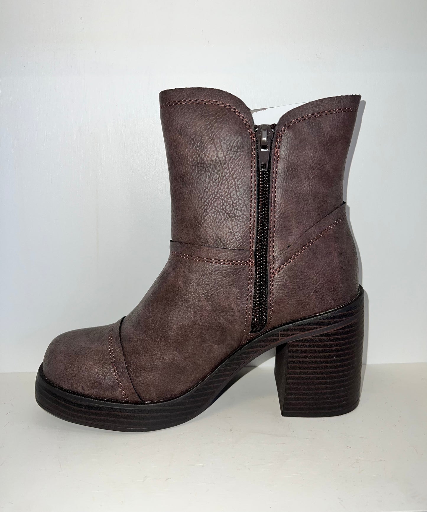 Dark Brown Leather Boots