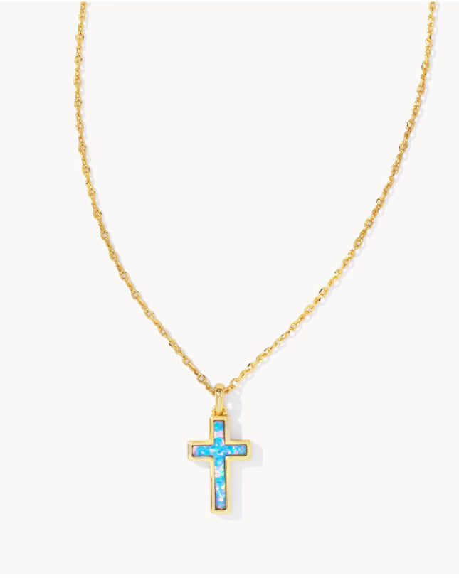 KENDRA SCOTT CROSS PERIWINKLE OPAL