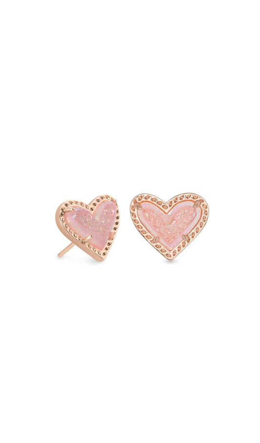 KENDRA SCOTT ARI HEART LIGHT PINK