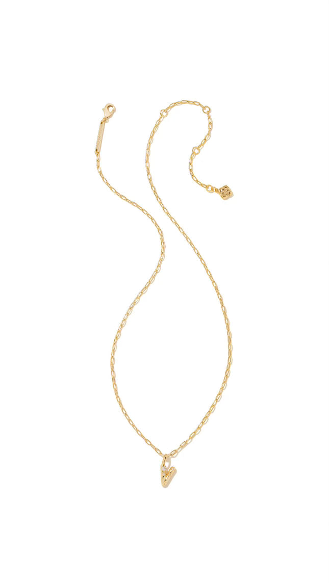 KENDRA SCOTT LETTER V NECKLACE