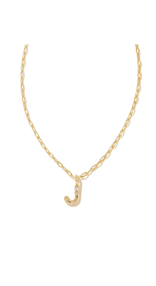 KENDRA SCOTT LETTER J NECKLACE