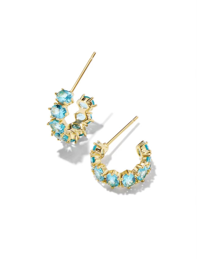 Kendra Scott Cailin Gold Aqua Crystal