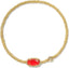 Kendra Scott Grayson Gold Stretch Bracelet in Red Illusion