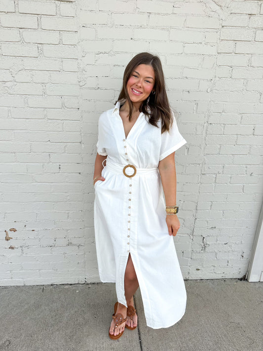 Sunset Linen Dress
