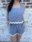 Scalloped Tank Top