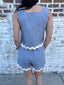 Scalloped Tank Top