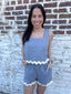 Scalloped Tank Top