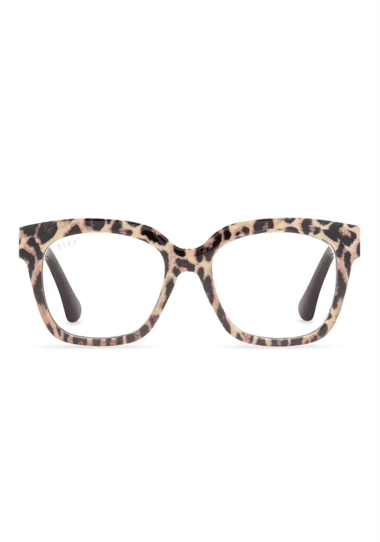 AVA LEOPARD TORTOISE BLUE LIGHT READERS 1.5