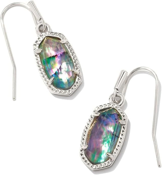Kendra Scott Lee Silver Earring in Lilac Abalone