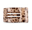 TELETIES Blonde Tortoise Medium Flat Rectangle Hair Clip