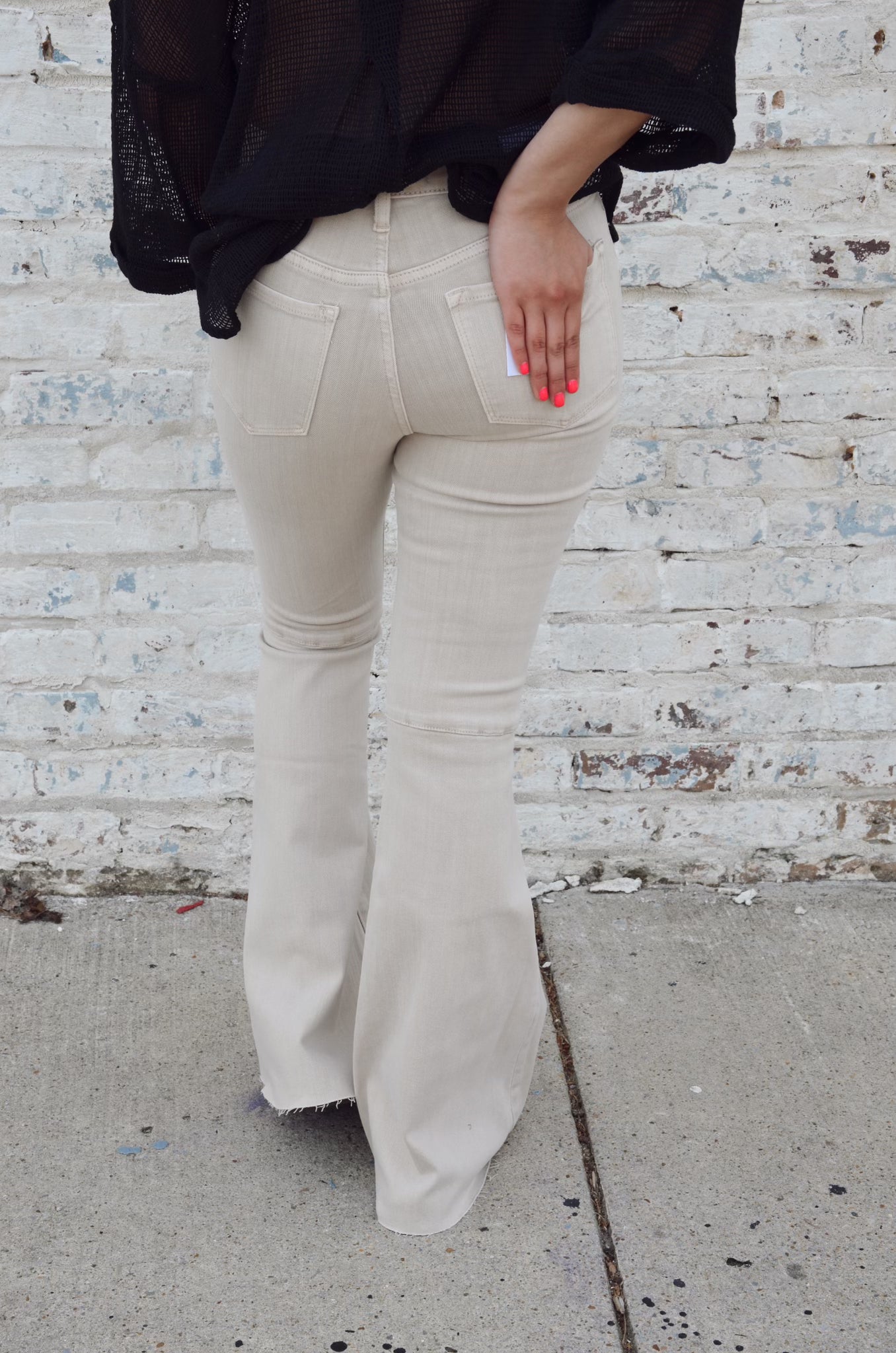 Khaki Flare Pants