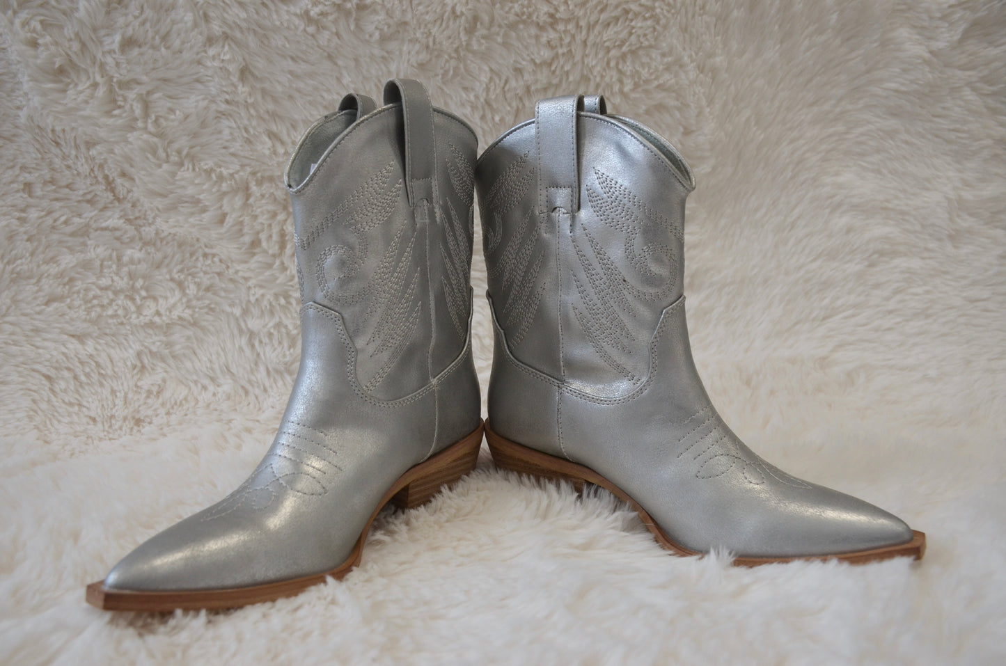 “Zahara” Silver Boot by Matisse