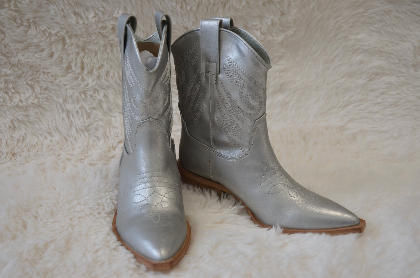 “Zahara” Silver Boot by Matisse