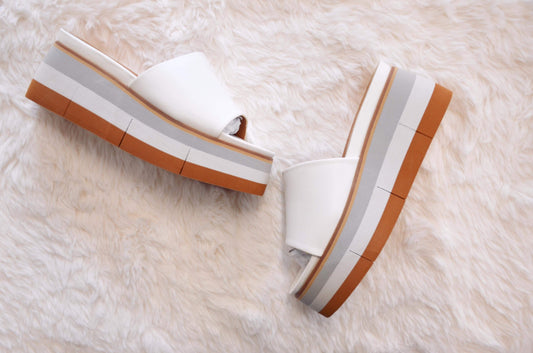 “Jade” White Wedge by ShuShop